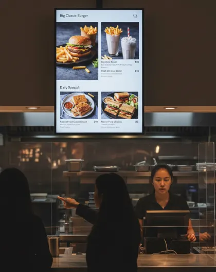 Digital menu boards