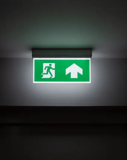 Regulatory and emergency directional signage