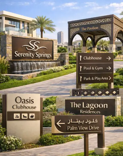 Community branding signage