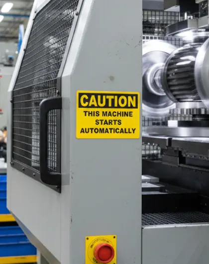 Machine labeling and process signage