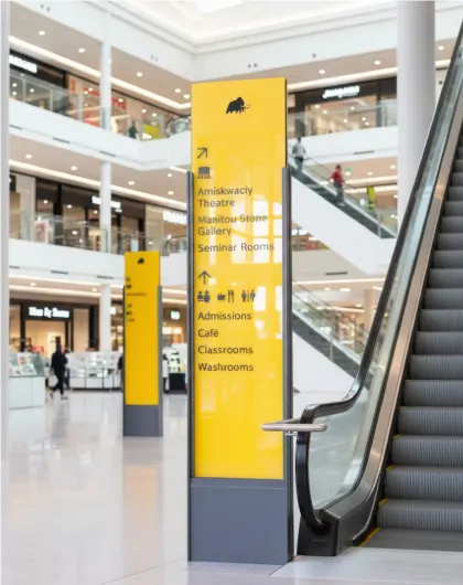 Mall and retail complex wayfinding