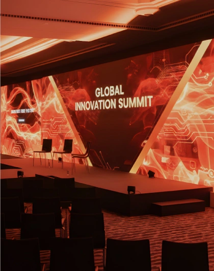 Stage backdrops and event branding